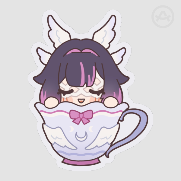 Genshin Teacup Columbina Sticker