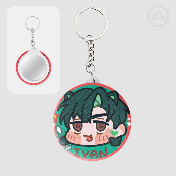 [ALIEN STAGE SERIES] Ivan Plush Badge Mirror Keychain