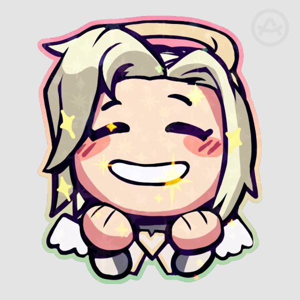Sparkly Mercy ♡ Holo Sticker