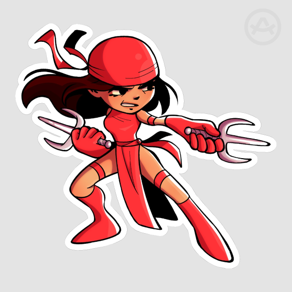 Elektra Soft Matte Sticker