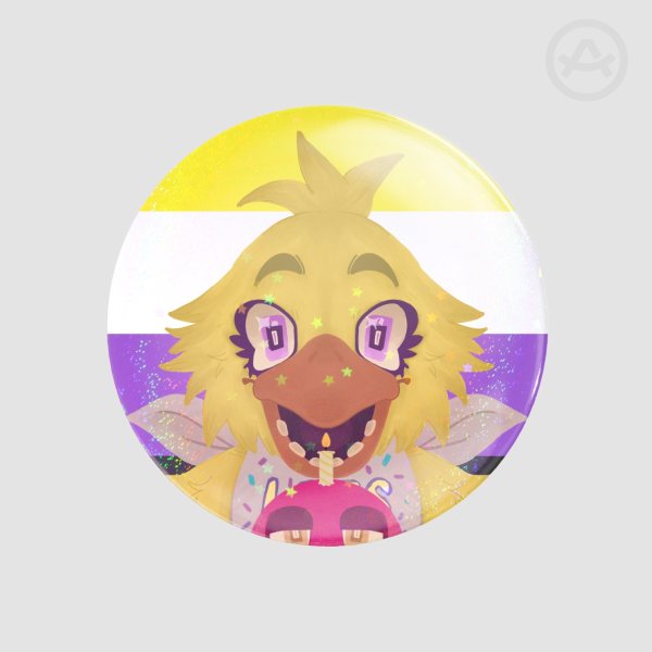 Chica Non-binary Pride Badge