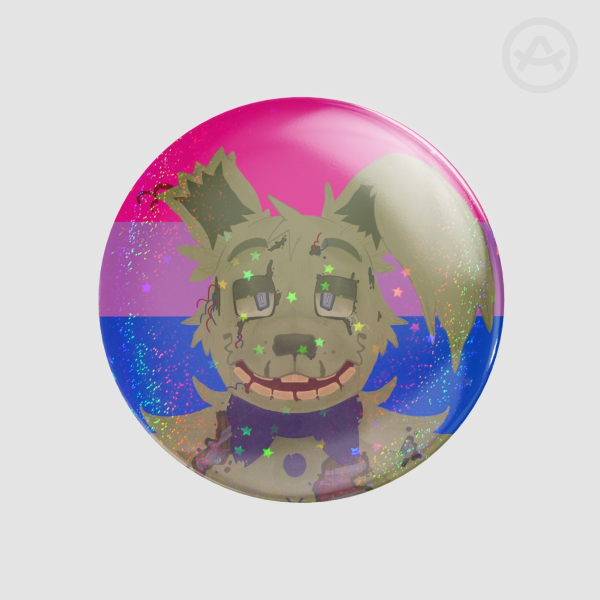 Springtrap Bisexual Pride Badge