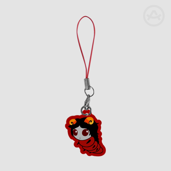 Aradia Medigo grub glittery phone charm