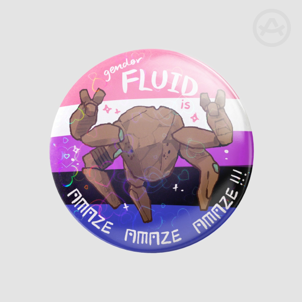 project hail mary genderfluid Pride rocky pin