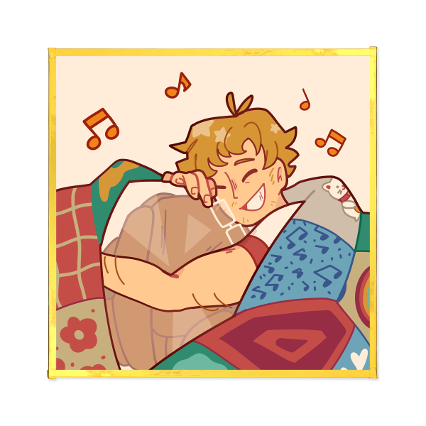 Gracerocky Hug Art Board (Yellow Version)