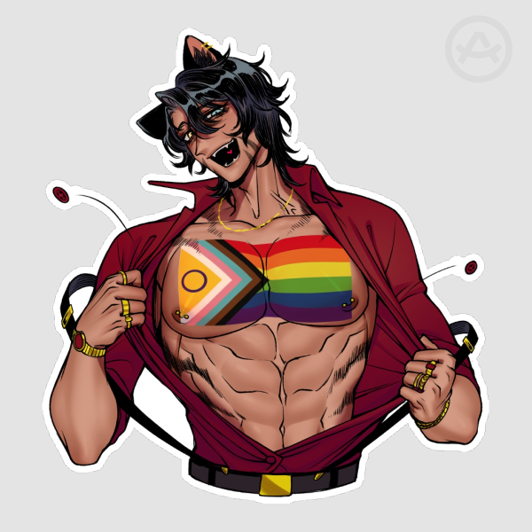 All inclusive Taiga Pride Sticker
