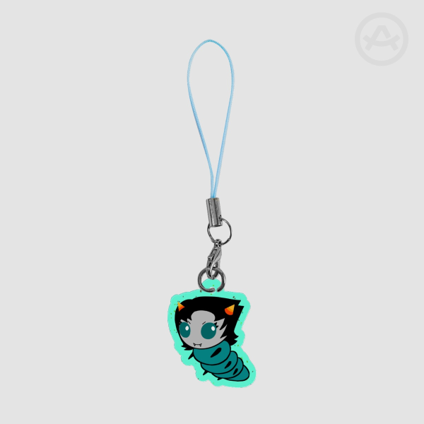 Terezi Pyrope grub glittery phone charm
