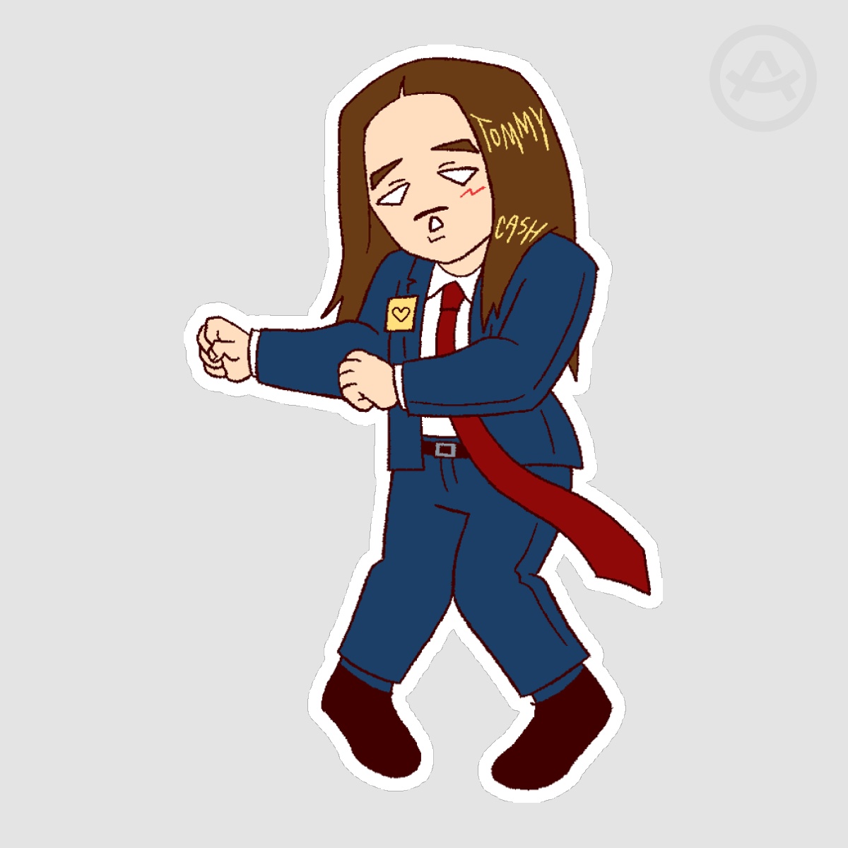 Wittle Tommy Cash - Sticker