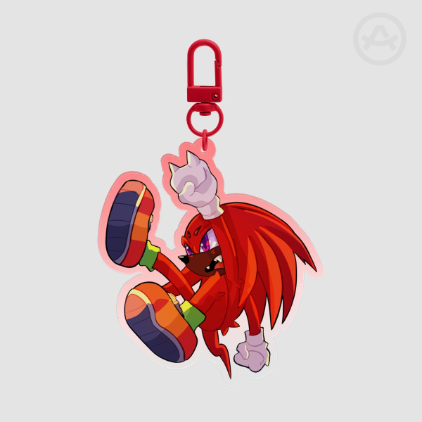KNUCKLES THE ECHIDNA ACRYLIC CHARM