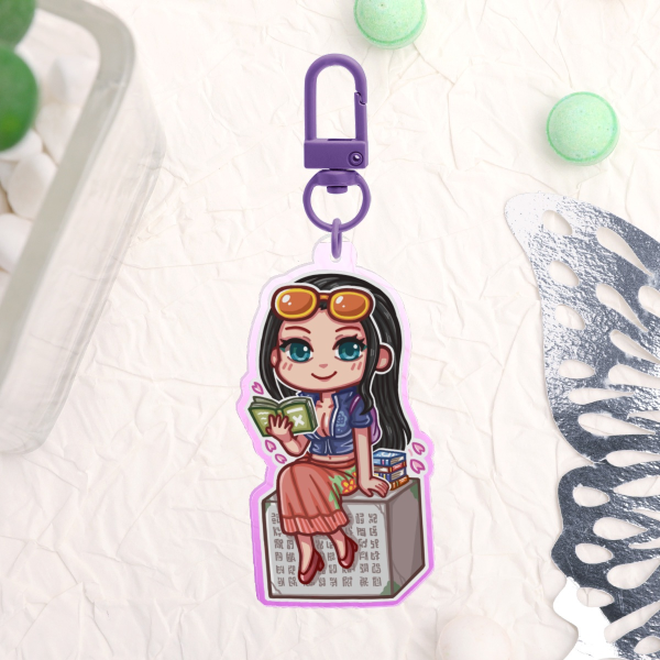 One Piece Nico Robin Chibi Keychain