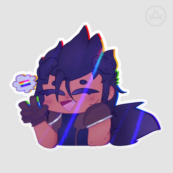 Puppy Zack Fair Pride Sticker!