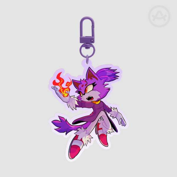 BLAZE THE CAT ACRYLIC CHARM