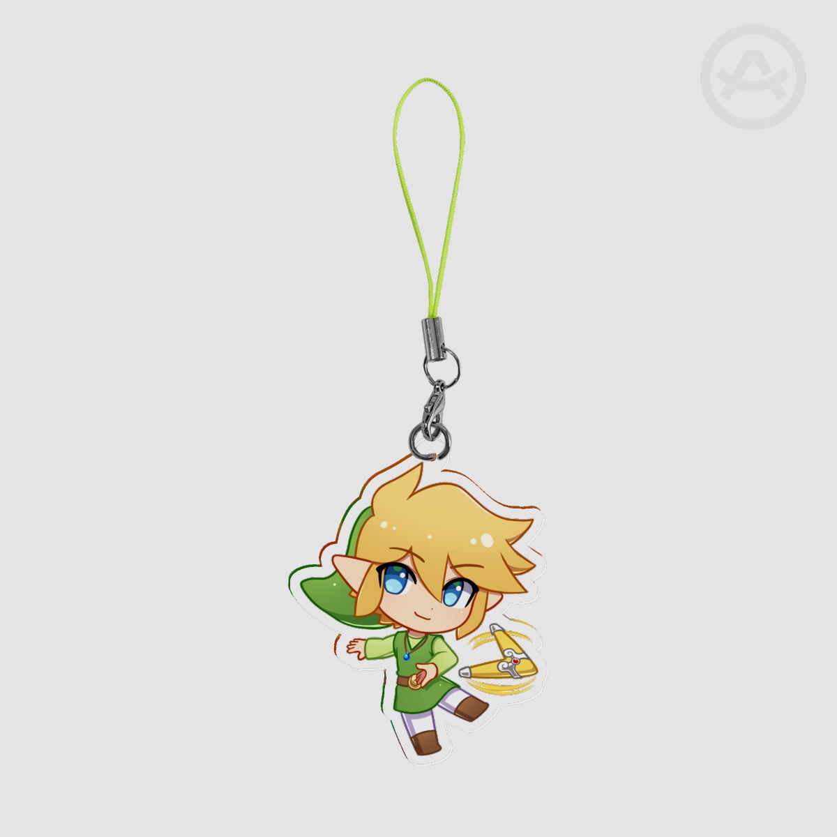Green Link Acrylic Keychain