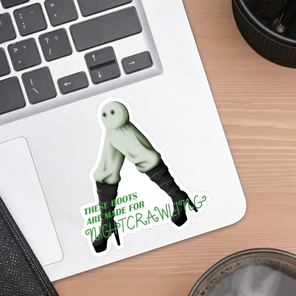 Fresno Nightcrawler Sticker (with text)