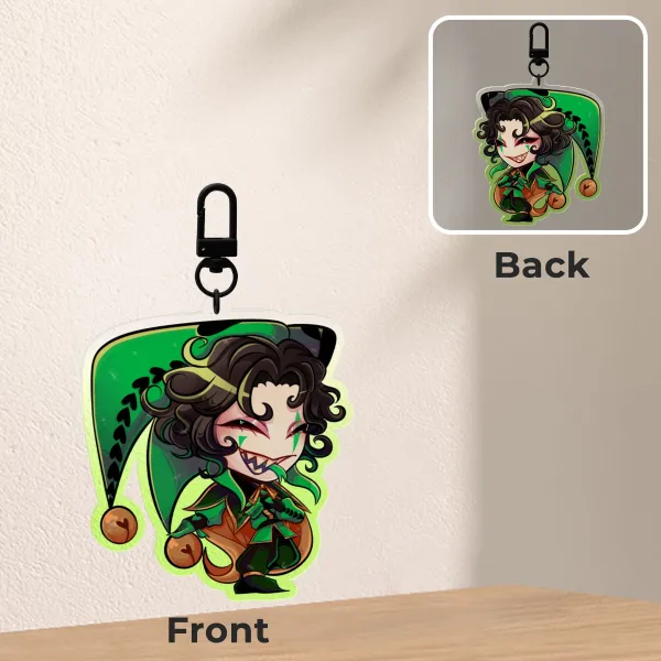 Jester freak circus keychain!!