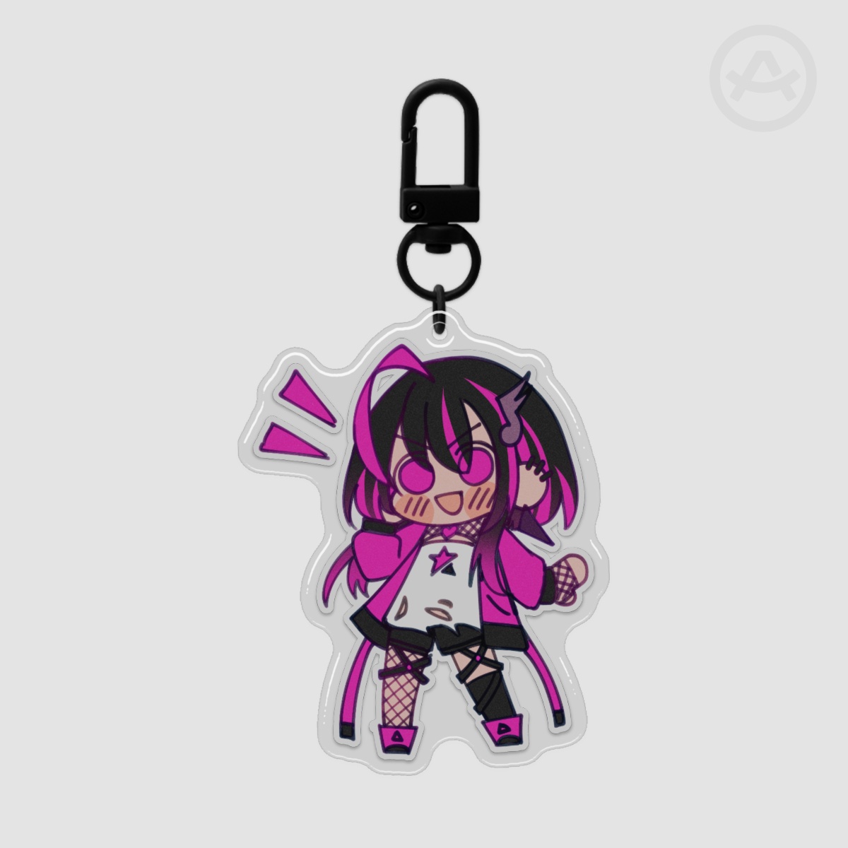 [2.36 inch] Hoshimi Ritsu - Arri Virtual Doodle Epoxy Keychain