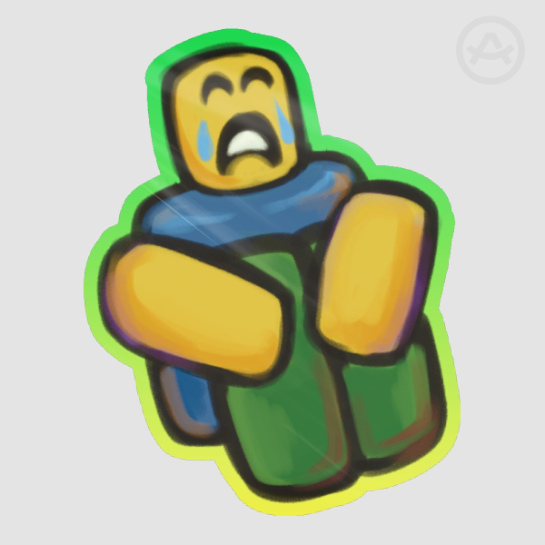 Roblox Noob Crying Stickers