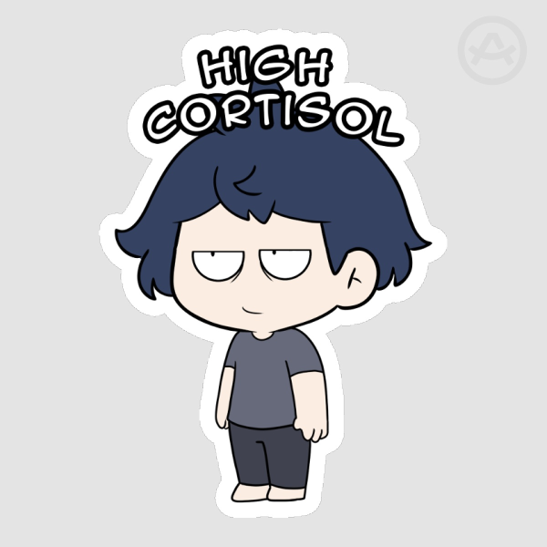High Cortisol Sticker