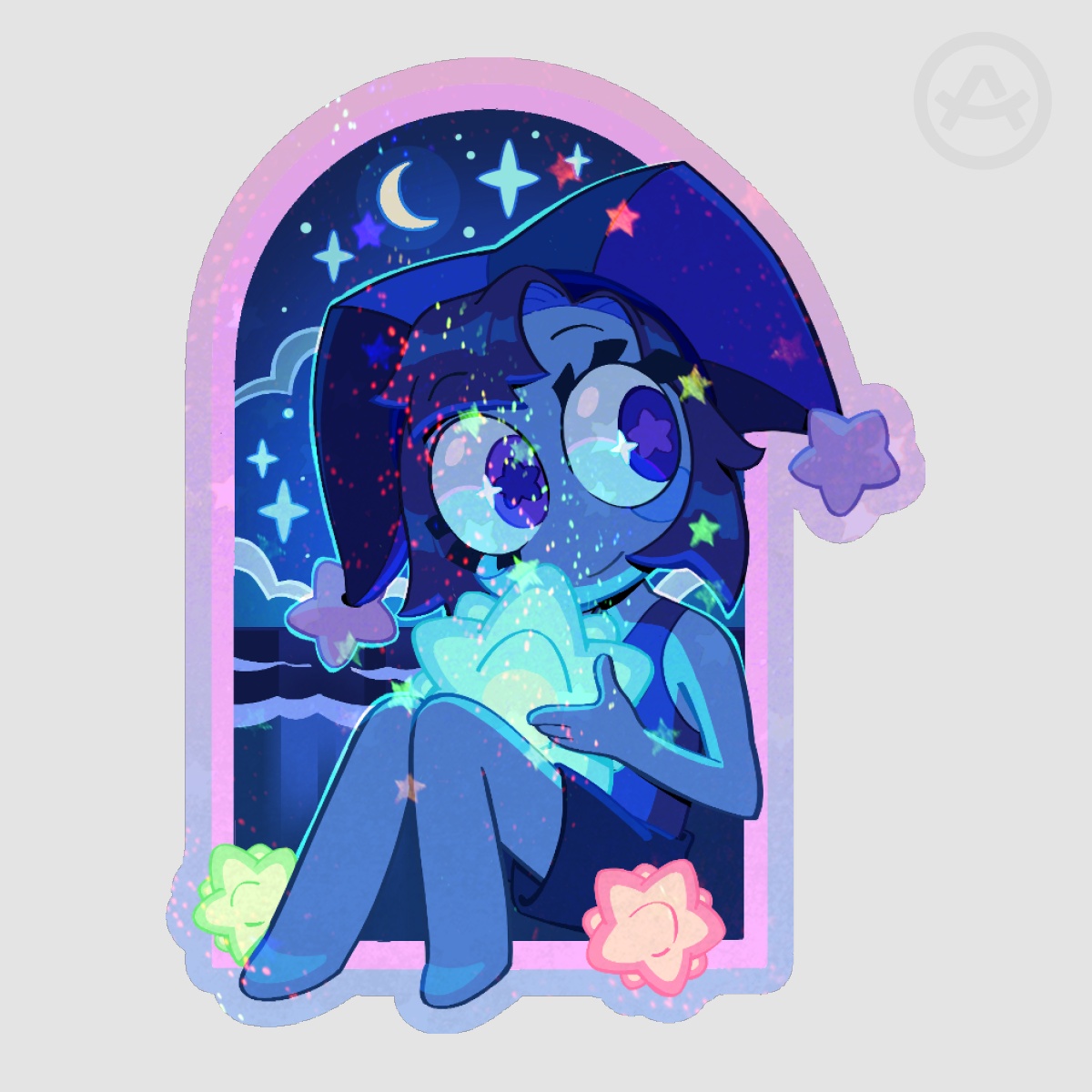 Stargazer Pomni Holographic Sticker
