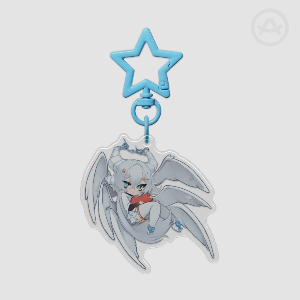 Ange Celeste 💙  -  Epoxy Clear Acrylic Keychains