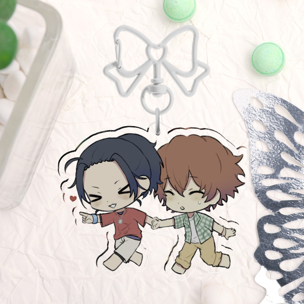 No, Thank You!!! Acrylic Keychains (Haru & Hiroyuki Akiyama)
