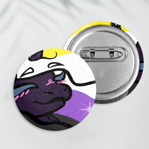 Glamora Nonbinary Badge | Plush