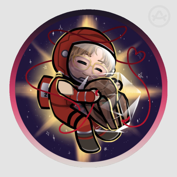 Infrared String of Fate Foil Die Cut Sticker | Project Hail Mary