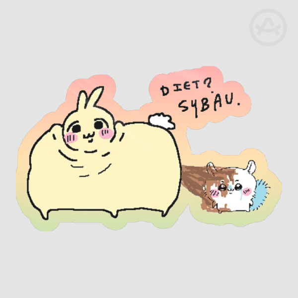 Diet sybau Edge Die Cut Stickers