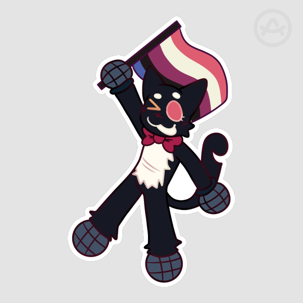 Pluey Genderfluid Pride! (Sticker) ♡ Pride Month Special