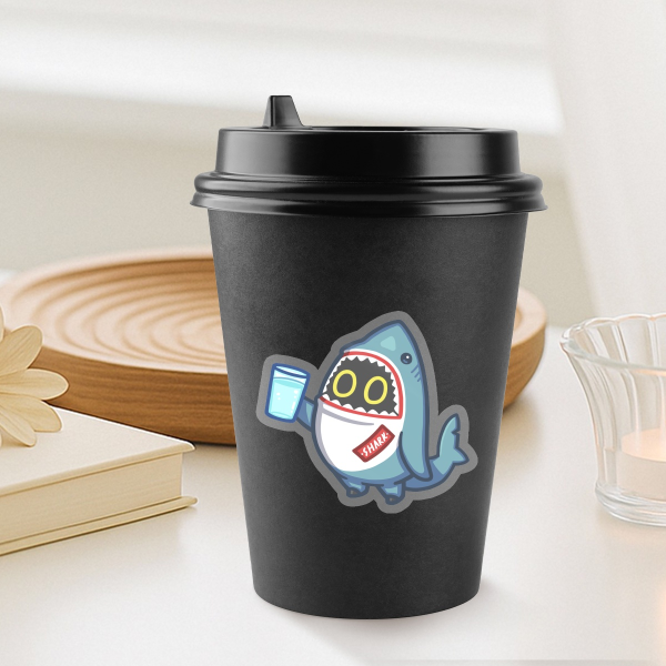 Sharkboo Hydrate Transparent Sticker