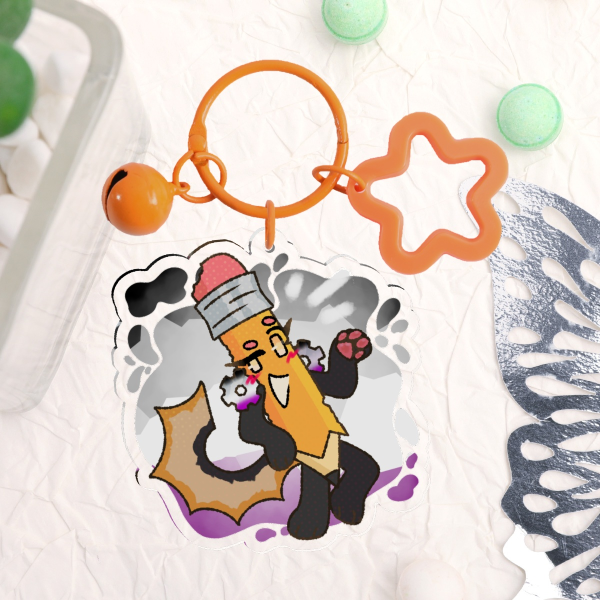 Ace Pencil BFDI Keychain