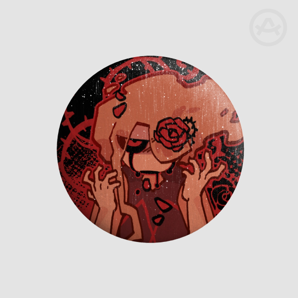 Hanahaki Lord of Ash Button Pin