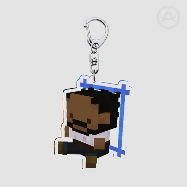 2.5 Inch The Backrooms - Clark Acrylic Keychain