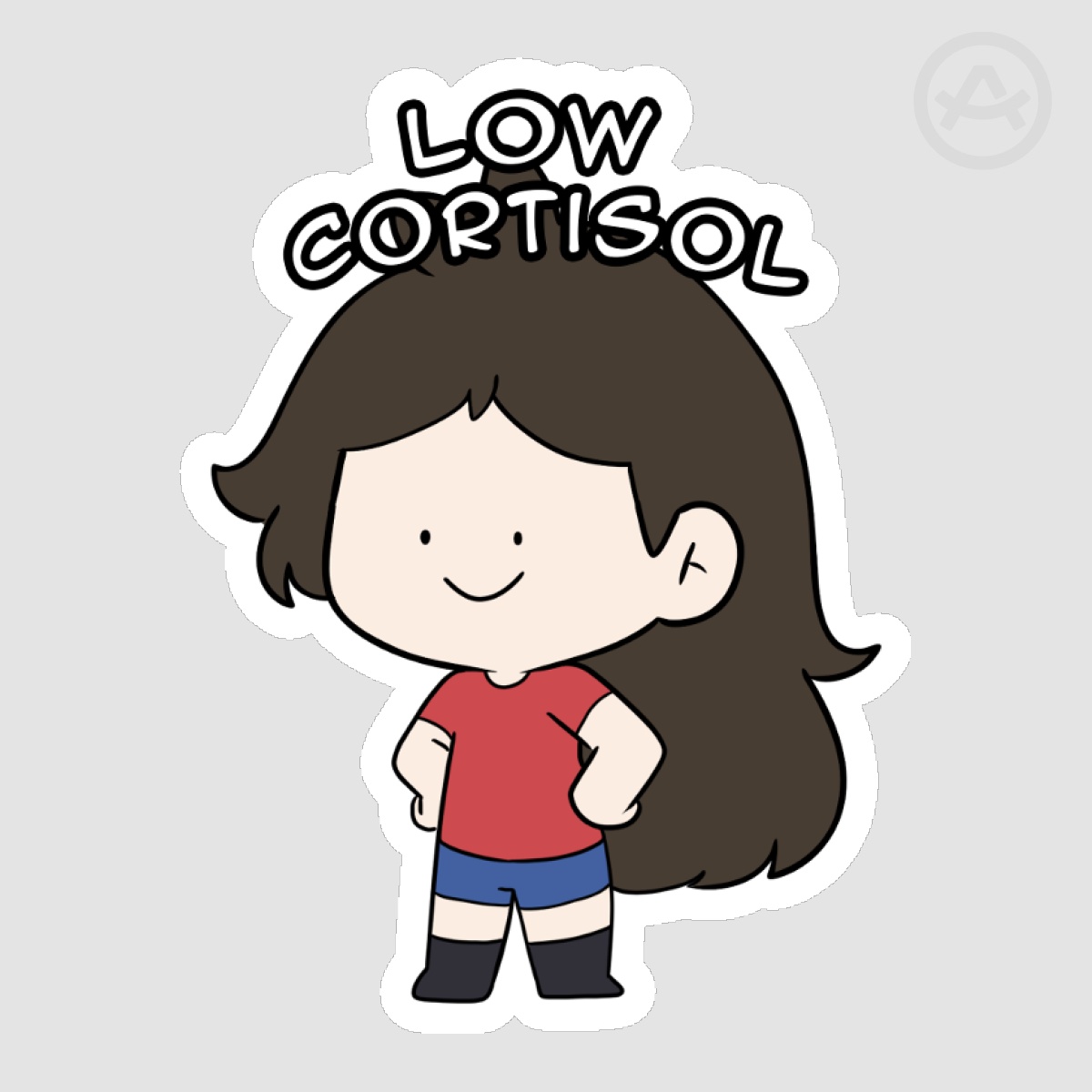 Low Cortisol Sticker by Puddleart Studio - ACGGOODS