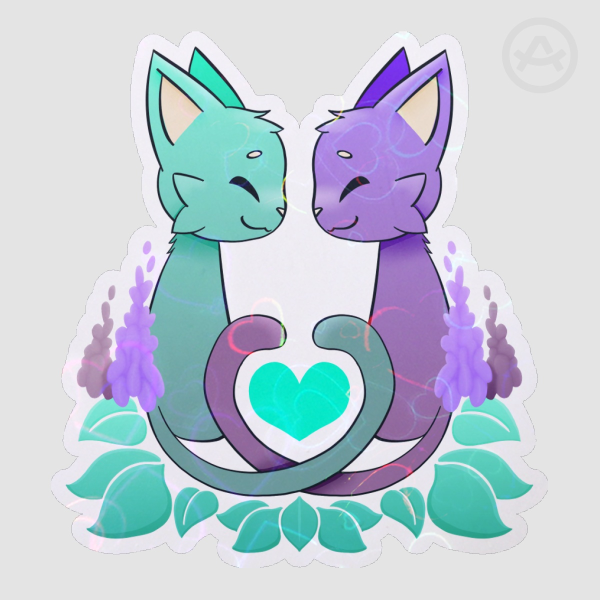 Pride 2026 Saphilean Cats Sticker