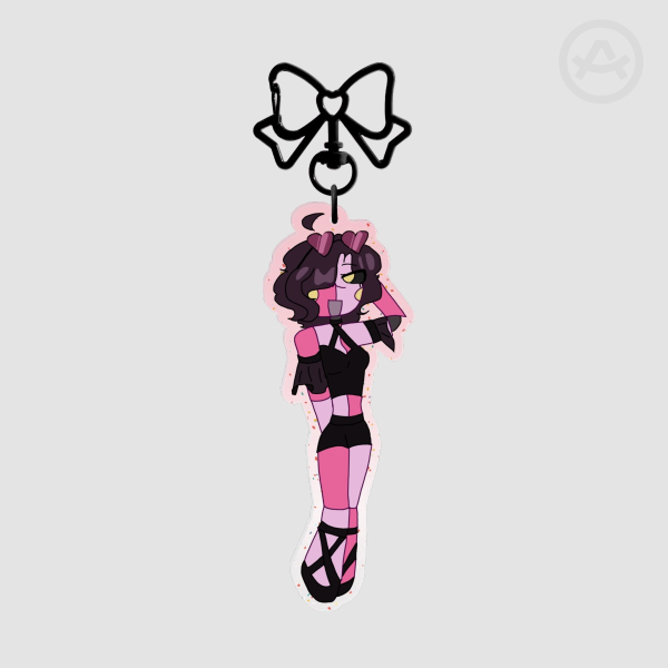 Astrophel glitter keychain<3