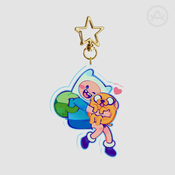 Finn and Jake | Clear Acrylic Keychain