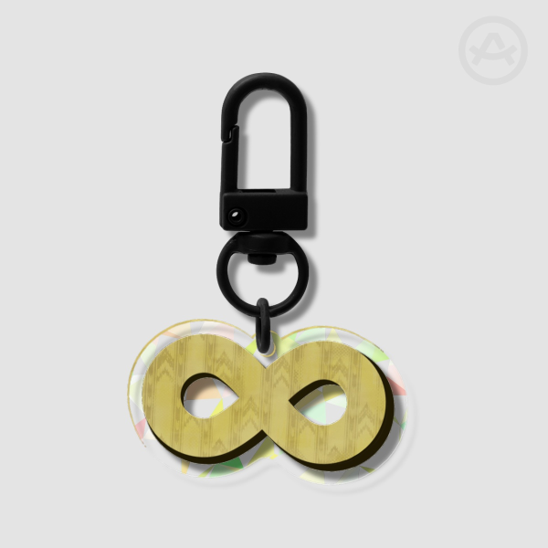 Backrooms Infinity Sign Acrylic Keychain - Broken Glass