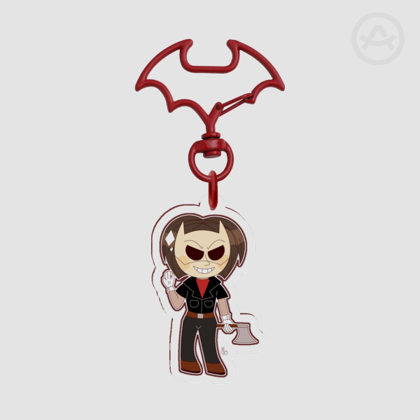 Devil Masked Acrylic Keychain