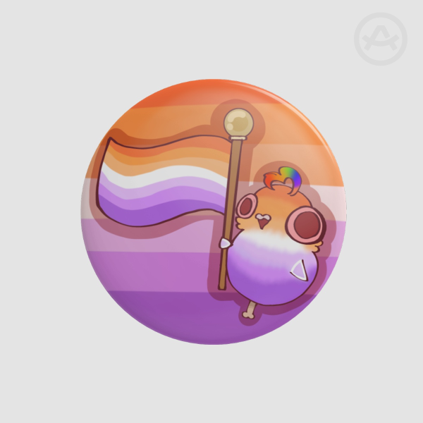 Pigeon Drumstick Lesbian Badge/Pin