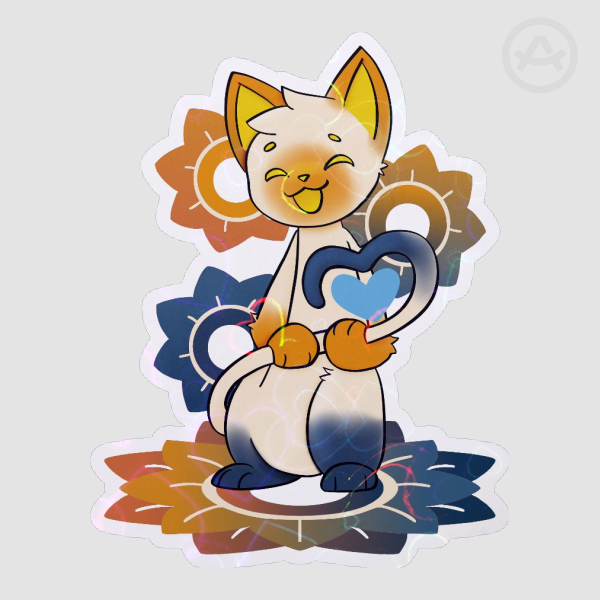 Pride 2026 AceAro Cat Sticker