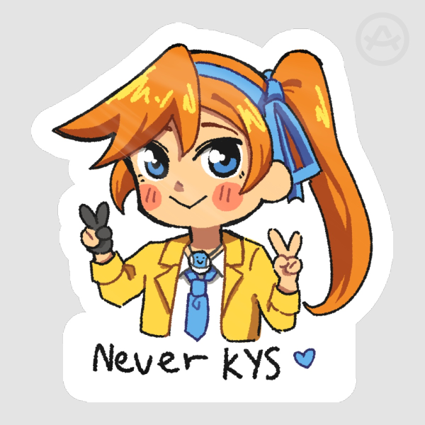 Never KYS Athena Cykes Die Cut Sticker