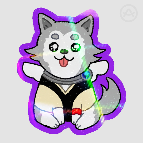 Nui Koromaru Persona 3 Holo Sticker
