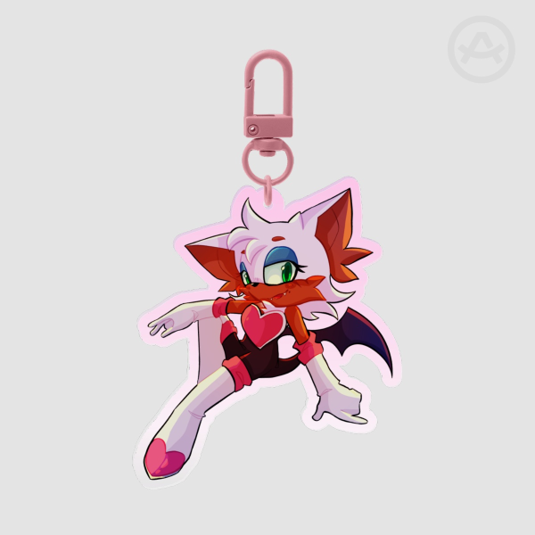 ROUGE THE BAT ACRYLIC CHARM