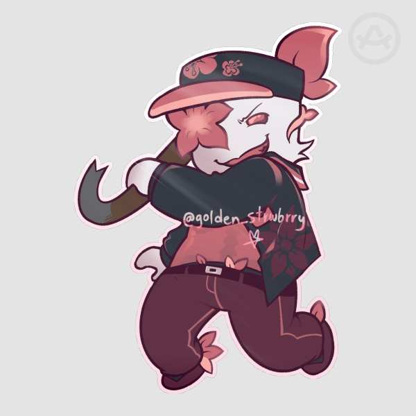 Pink Griefer Blocktales Stickers