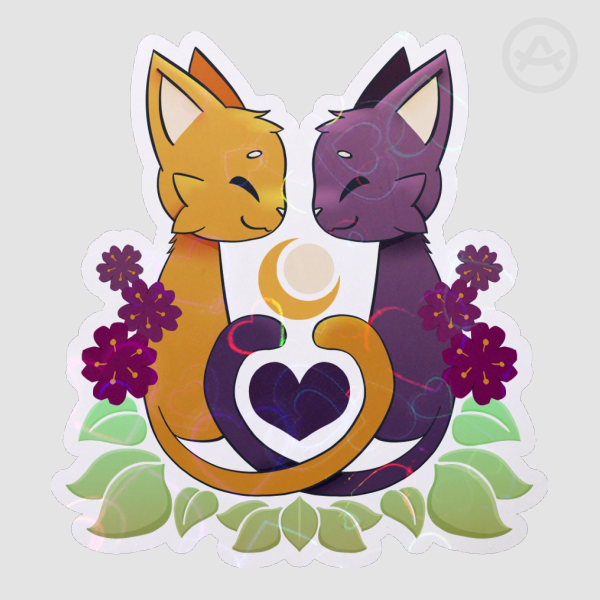 Pride 2026 Diamoric Cats Sticker
