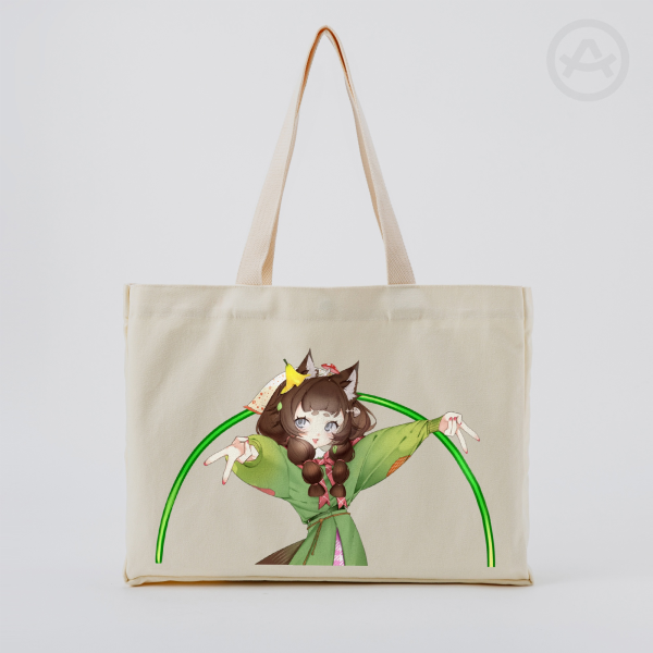 Kikitchiwi 🦝🍃 - Tote Bags - 16.9″x12.6″x3.1″(43x32x8cm)