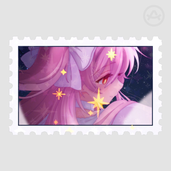 Madokami Holo Star Stamp Sticker