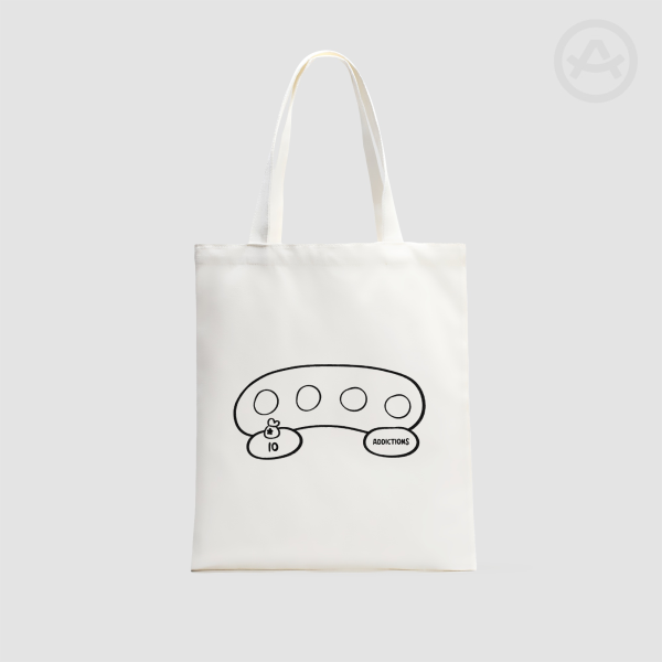 Animal Crossing Inventory Vertical Part-print Canvas Tote Bags - 13.7″x15.7″(35x40cm)