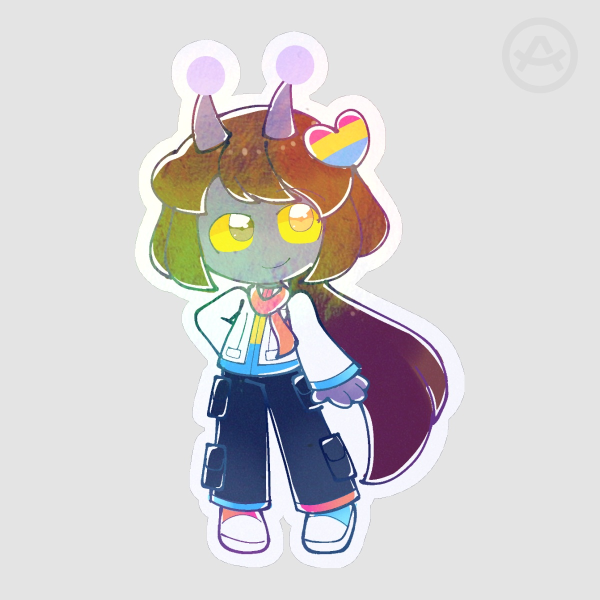 Asako Pan Pride Rainbow Holo Sticker
